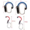 Medium Black Aluminum Alloy D-type Outdoor Mountaineering Hook - 3