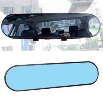 DM-055 28.8cm Anti-dazzle Blue Curved Rearview Mirror for Cars - 1