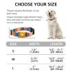 Geometric Print Ethnic Pet Collar for AirTag, Size M, Red - 3