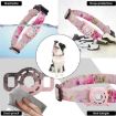 Geometric Print Ethnic Pet Collar for AirTag, Size L, Blue - 5