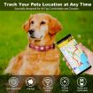 Geometric Print Ethnic Pet Collar for AirTag, Size L, Green - 6