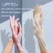 XC-14 Fingerless Ice Silk Gloves, Anti-UV Sunscreen, Honeycomb Black - 6
