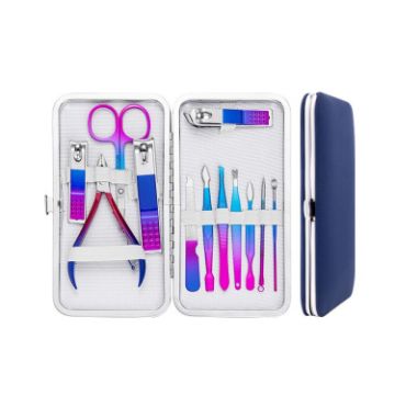 Stainless Steel Beauty Nail Clipper Set - 12 PCS Trimming Kit - 1
