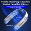 Lazy Hanging Neck Fan A306, Bladeless Silent Sports Fan, 4000mAh, Green - 4