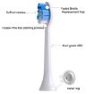 Electric Toothbrush Head 2 PCS for Ulike UB602 UB603 UB601 White Green - 5