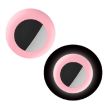 Luminous Pink Silicone Cover for AirTag Pet Locator, Size S - 1