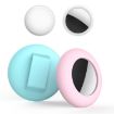 Sky Blue Silicone Cover for AirTag Pet Locator Tracker, Size M - 3