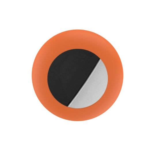 Large Orange Silicone Cover for AirTag Pet Locator Tracker - 1