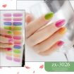 Shiny Onion Powder Waterproof Nail Sticker - 22 Fingers (ZX-3026) - 2