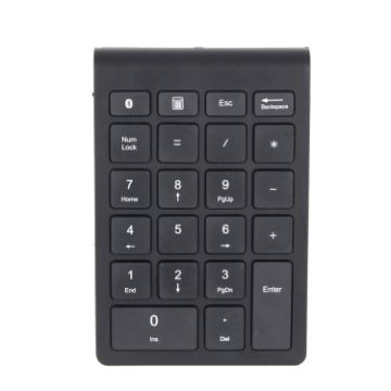 BT304 22-Key Mini Wireless Bluetooth Keyboard for Laptops - Black - 1