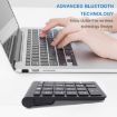 BT304 22-Key Mini Wireless Bluetooth Keyboard for Laptops - Black - 6