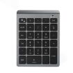 BT302 28-Key Mini Wireless Bluetooth Keyboard for Laptops - Gray - 1