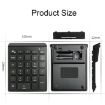 BT302 28-Key Mini Wireless Bluetooth Keyboard for Laptops - Gray - 3