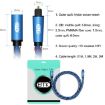 EMK 1m Blue Male to Female SPDIF Optical Audio Extension Cable - 6