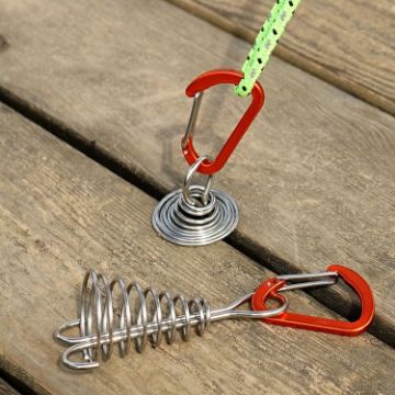 Stainless Steel Octopus Buckle for Tent Rope - Outdoor Camping Nail - 1