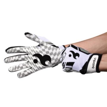 BOODUN C281071G White M Baseball Rugby Fitness Anti-Slip Hiking Gloves - 1