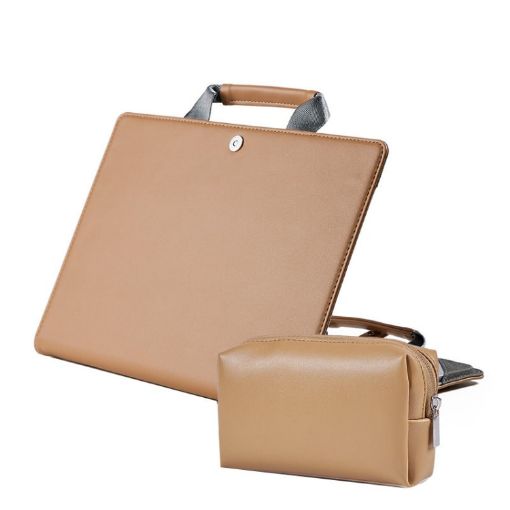 Khaki Laptop Bag Protective Case for MacBook Pro 15.4" + Power Bag - 1