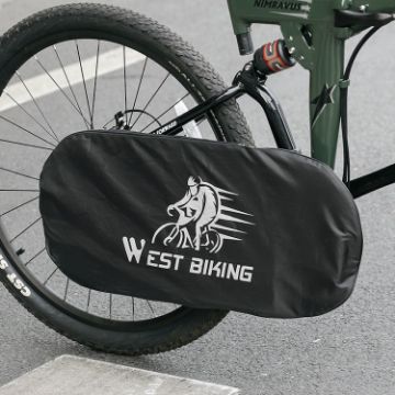 WEST BIKING Bicycle Dust Chain Cover Crankset Protector Black - 1