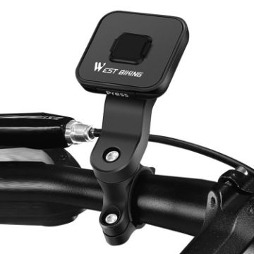 WEST BIKING Magnetic 360 Rotating Phone Bracket for Bikes (Black) - 1
