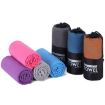 Quick Dry Microfiber Sports Towel 76x152cm - Rose Red with Bag - 2