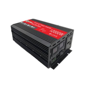 Gurxun 12000W High Power Car Inverter, 12V to 220V Sine Wave - 1