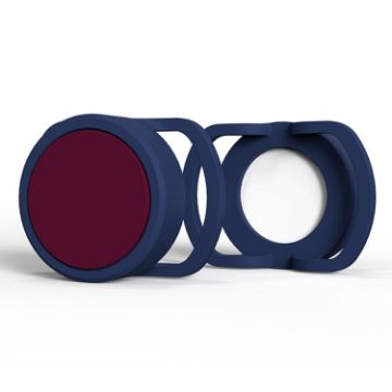 Anti-Lost Tracker Silicone Case for AirTag 2 PCS, 30mm, Blue+Red - 1