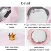 Pink Stainless Steel Liner Ashtray With Cover - Crown Home Decor - 3