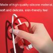 3 PCS Red Silicone Case for Type-C Data Cable - Washable & Soft - 5