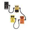 Electric Guitar Effect Line - Single Block Audio Instrument Cable, 30cm (Black) - 2