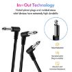 Electric Guitar Effect Line - Single Block Audio Instrument Cable, 30cm (Black) - 5