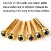 6PCS Pure Copper Citrimine Guitar Caps - Crystal Head Style (Black) - 3