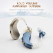Blue Hearing Aid Audiphones Sound Amplifier with US Plug - 4