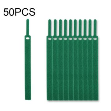 Needle Shape Self-adhesive Cable Organizer 50 PCS, 12x145mm, Green - 1