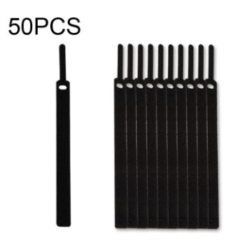 50 PCS Needle Shape Self-adhesive Cable Organizer Bundles 12x115mm Black - 1