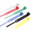 Needle Shape Self-adhesive Cable Organizer 50 PCS, Green, 10x130mm - 3
