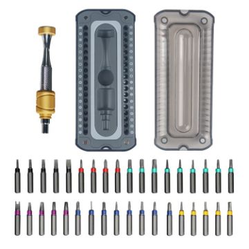 37-in-1 Aluminum Glasses, Computer, Watch Repair Screwdriver Set - 1