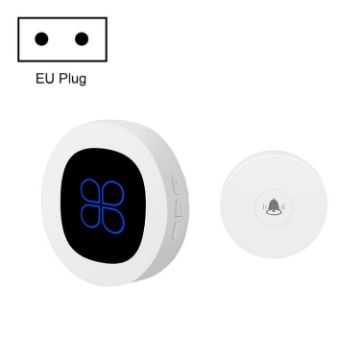 R16 Smart Wireless Self-Powered Doorbell EU Plug - 1 For 1 Hotel Home - 1