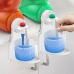 Red Foldable Laundry Detergent Drip Catcher Tray Cup Holder Dispenser - 3
