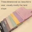 WST-41 Grey Winter Thin Flannel Warm Mittens Nail Protective Gloves - 3