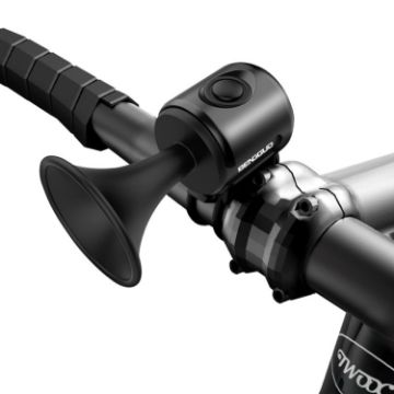 Compact BG-3502 Black Electric Horn for Kids' Bikes - Portable Bell - 1