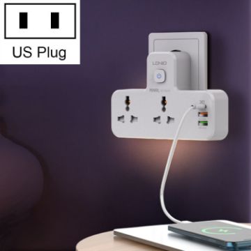 LDNIO SC2311 20W PD+QC 3.0 Fast Charging Socket with Night Light US Plug - 1