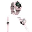 F01 1.28" 4G Rotatable Dual-Camera Kids Smart Watch with SOS - Pink - 3