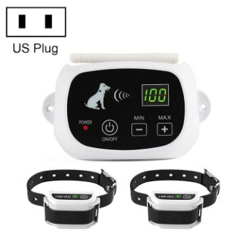 KD-661 Wireless Electric Dog Fence Shock Collar for Two Dogs (US Plug) - 1
