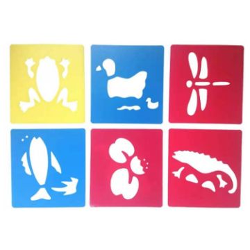 DIY Drawing Stencil Colorful Hollow Copy Board for Children (H-06) - 1