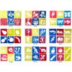 DIY Drawing Stencil for Kids - Colorful Hollow Copy Board (H-13) - 2