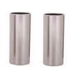 2PCS Stainless Steel Guitar Slide Tube 28mm Silver Folk Slide Block - 1