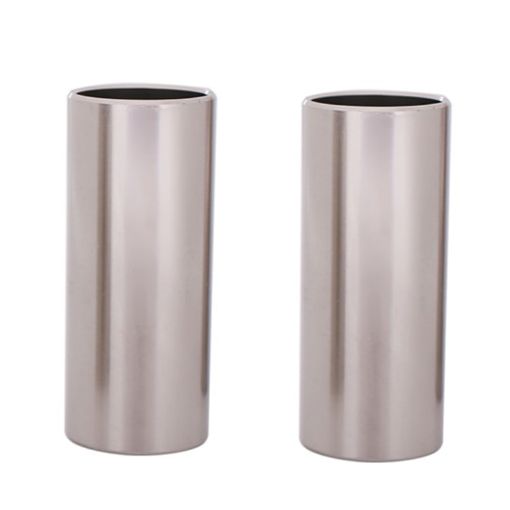 2PCS Stainless Steel Guitar Slide Tube 28mm Silver Folk Slide Block - 1