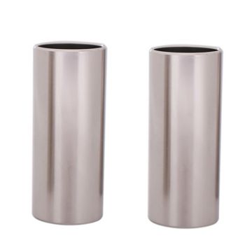 2PCS Stainless Steel Guitar Slide Tube, 51mm Folk Slide Block (Silver) - 1