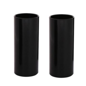 2PCS Black Stainless Steel Guitar Slide Tube, 60mm Folk Slide Block - 1