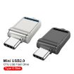 64GB USB 2.0 & Type-C Dual-purpose High Speed Mini U Disk (Silver) - 2